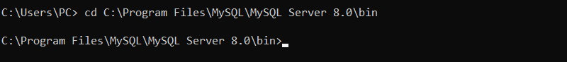 cd-c-program-files-mysql-mysql-server-8-0-bin-terminal-output-1 cd C:Program FilesMySQLMySQL Server 8.0bin terminal output