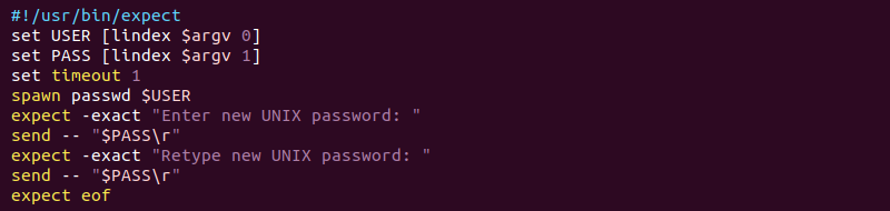 expect password user input script