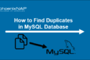 tutorial on how to check duplicates in MySQL Database