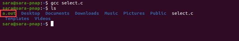 ls terminal output