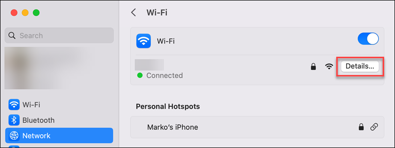 macOS Wi-Fi details