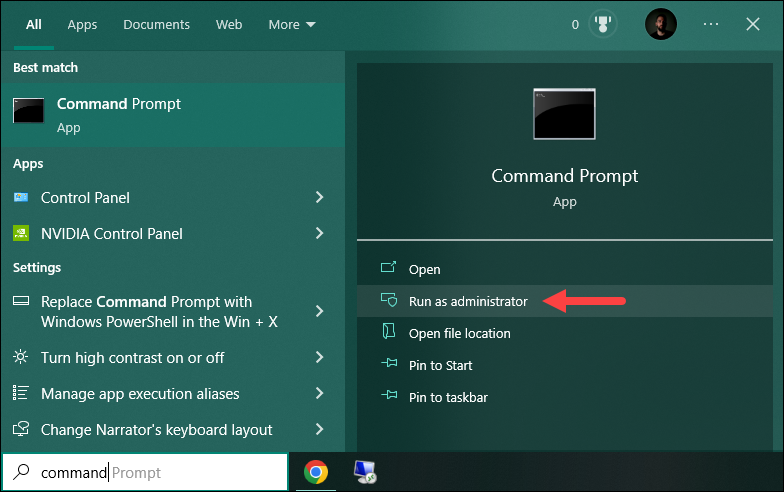 Run the command prompt as administrator in Windows.