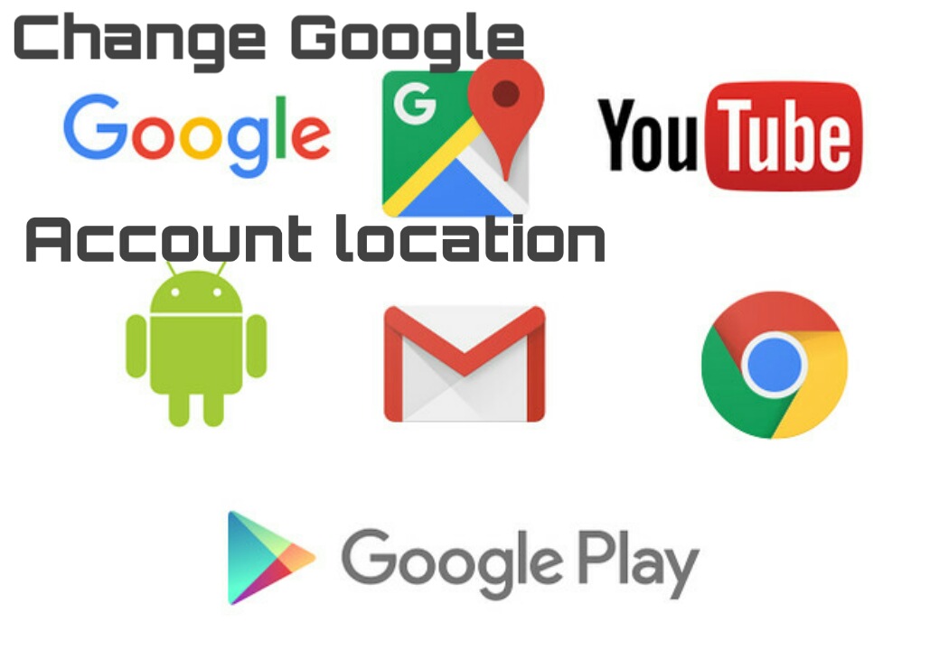 Change google account location