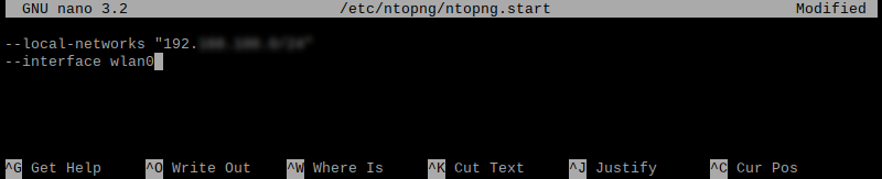Ntop config file adding lines
