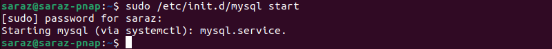 sudo /etc/init.d/mysql start on new Ubuntu