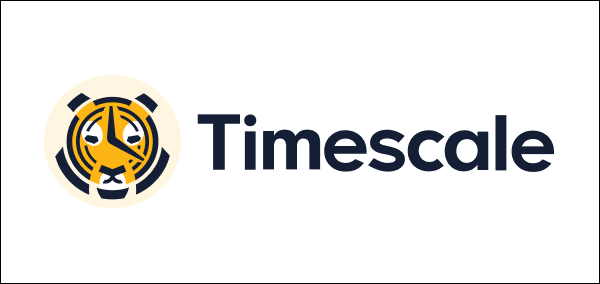 Timescale open source database logo.