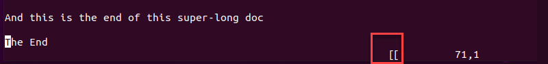 Vim Open Brackets Terminal Output