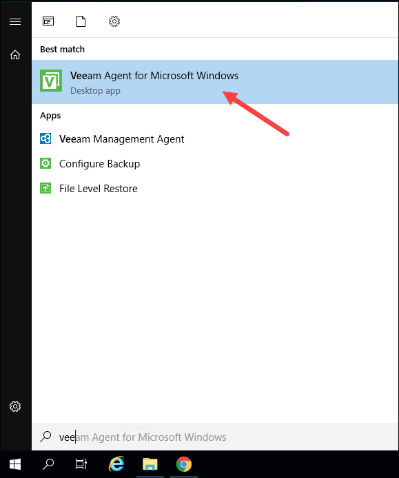 Windows Start menu with agent icon.