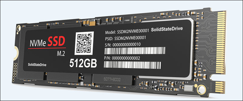 A NVMe M2 SSD card.